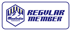モンテディオ山形正会員のロゴ。チームロゴの隣にREGULAR MEMBERと書かれている。