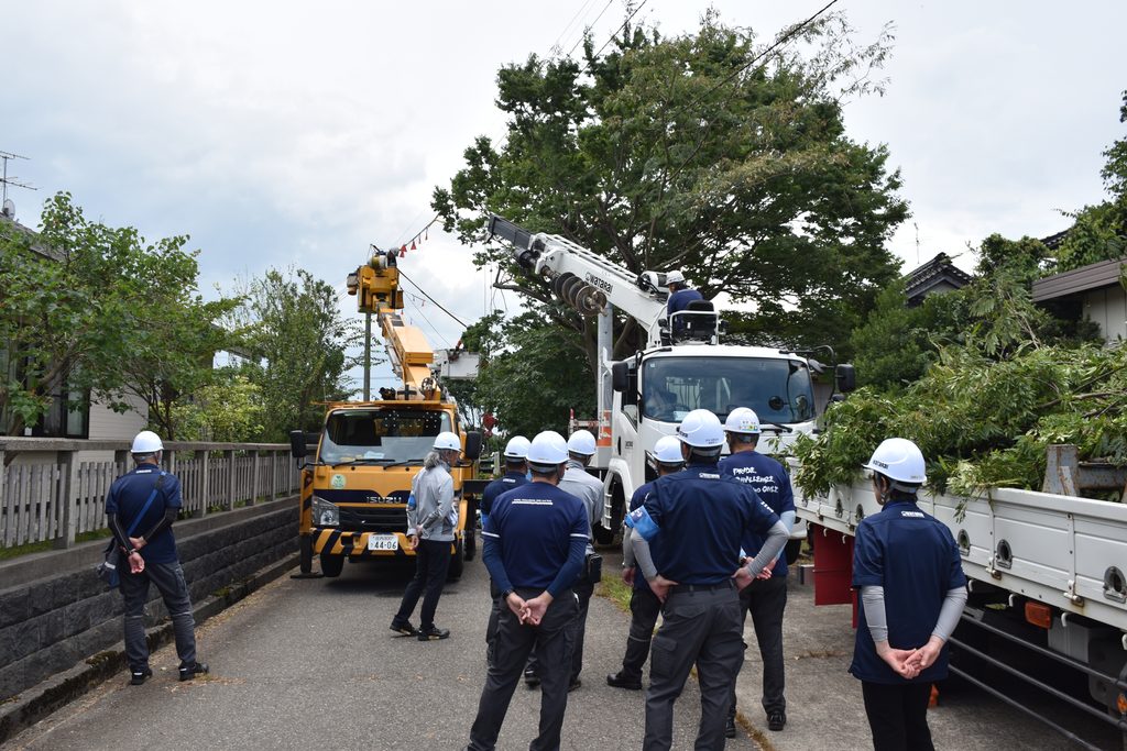 酒田配電課の現場の様子